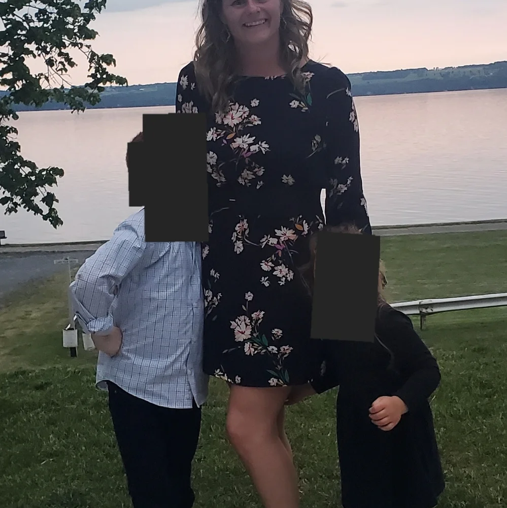 Lulus M floral dress black - Picture 5 of 5